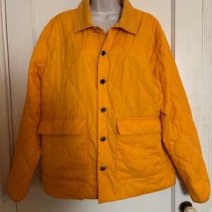 REKNOWNED Marigold Quilted Jacket with Corduroy Collar